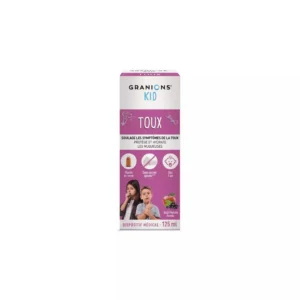 Granions Kid Toux Sirop Complément Alimentaire, 125 ml