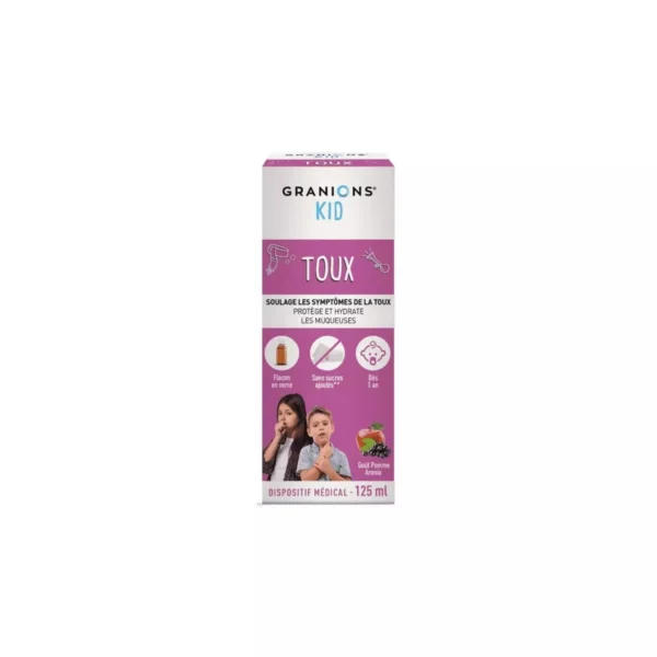 Granions Kid Toux Sirop Complément Alimentaire, 125 ml