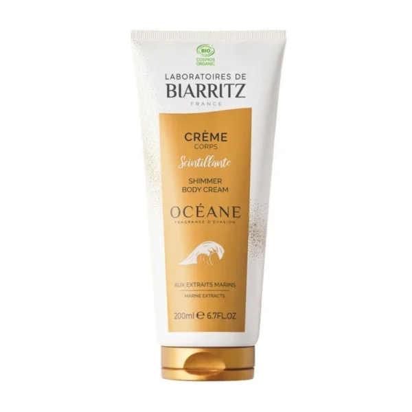 Laboratoires de Biarritz Océane Crème Corps Scintillante Bio Criste Marine Éclat Irisé 200 ml
