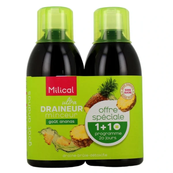 Ultra Draineur Minceur Lot de 2 x 500 ml - Goût : Ananas