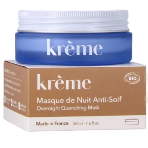 Krème Masque de Nuit Anti-Soif Bio Peaux Sensibles Irritées Réparation 8 Heures 50 ml
