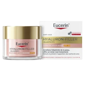 Eucerin Hyaluron-Filler + Elasticity Soin de Jour Rosé SPF30 Éclat Anti-Âge