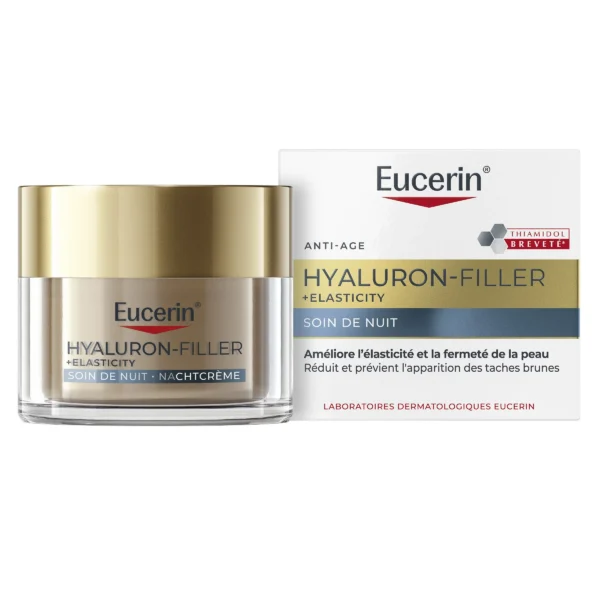 Eucerin Hyaluron-Filler + Elasticity Soin de Nuit Anti-Âge Anti-Taches 50 ml