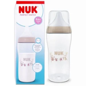 NUK Perfect Match Biberon Anti-Coliques 360 ml Singe Tétine Taille XL