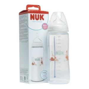 NUK First Choice+ Biberon 360 ml Temperature Control Tétine Silicone Taille XL Kangourou