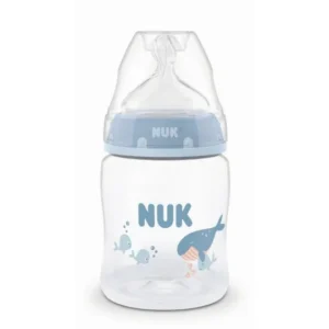 NUK First Choice+ Biberon 150 ml Tétine Silicone Taille S 0 Mois et Plus Baleine