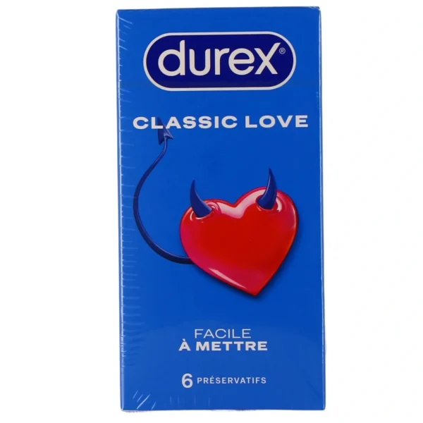 Love 6 préservatifs latex caoutchouc naturel