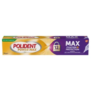 Polident Maximum Contrôle Crème Fixative Prothèses Partielles et Complètes Limite les Infiltrations 70 g