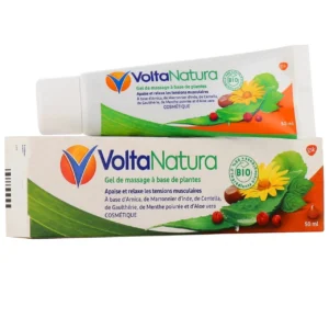 VoltaNatura Gel de Massage à Base de Plantes Tensions Musculaires Arnica Gaulthérie Menthe Poivrée 50 ml