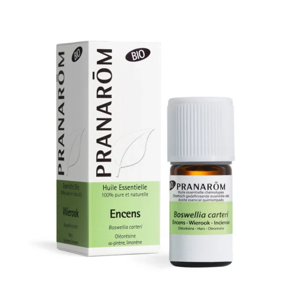 Pranarôm Huile Essentielle Encens Bio Boswellia carteri Oliban Méditation Apaisement 5 ml