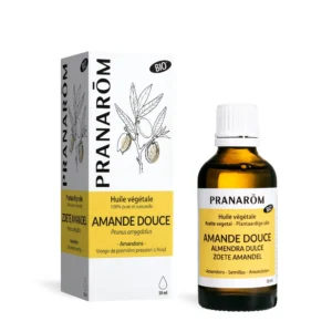 Pranarôm Huile Végétale d'Amande Douce Bio Nourrissante Peaux Sèches et Sensibles Massage 50 ml