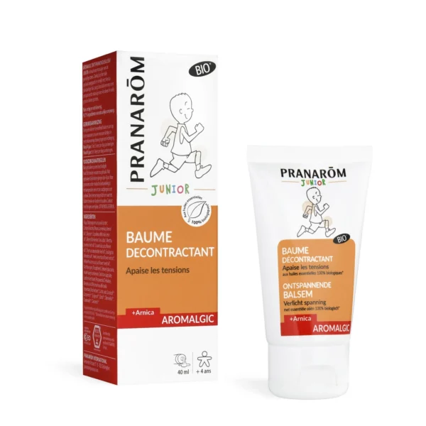 Pranarôm Aromalgic Baume Enfant Bio dès 4 Ans Massage Décontractant Arnica Croissance Petits Sportifs 40 ml