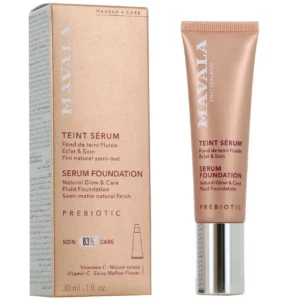 Mavala Teint Sérum Fond de Teint Fluide Éclat et Soin Vitamine C Teinte 2 Light 30 ml