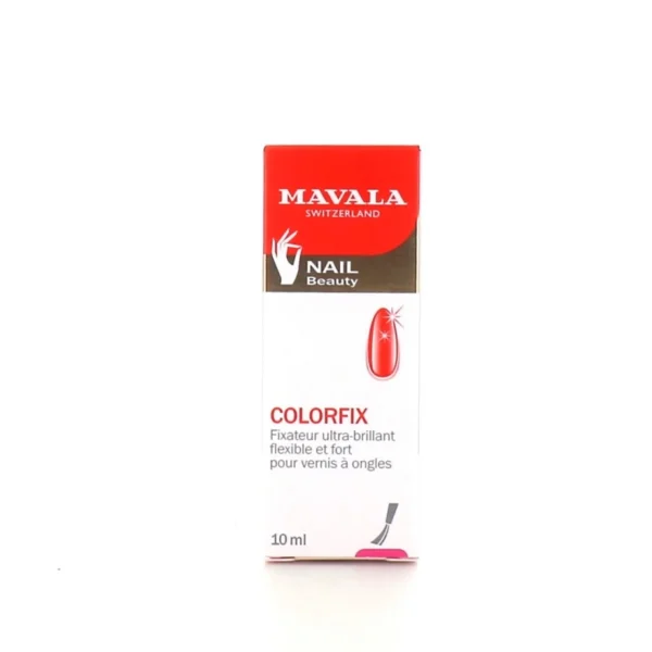 Mavala Colorfix Fixateur de Vernis à Ongles Top Coat Brillant Anti-Écaillement 10 ml