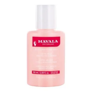 Mavala Dissolvant Extra-Doux Rose Sans Acétone Ongles Fragiles Format Voyage 50 ml