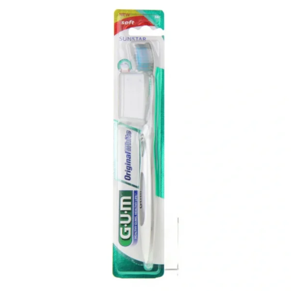 GUM Original White Brosse à Dents Souple 561 Dents Plus Blanches