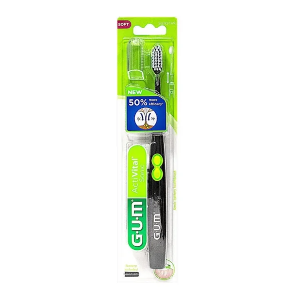 GUM ActiVital Sonic Brosse à Dents Souple à Pile 4100