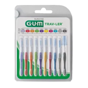 GUM Trav-Ler Brossettes Interdentaires Multipack 10 Tailles Différentes 1699