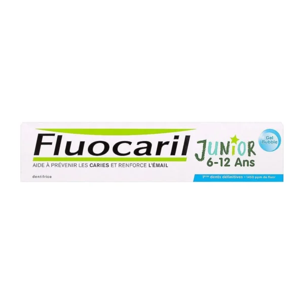 Fluocaril Junior Gel Dentifrice Bubble Gum Premières Dents Définitives 6-12 Ans 75 ml