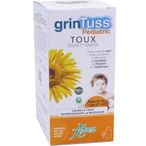 Aboca Grintuss Pediatric Sirop Toux Sèche et Grasse Enfant, Flacon de 210 g