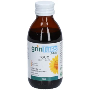 Aboca Grintuss Adulte Sirop Toux Sèche et Grasse, Flacon de 180 g