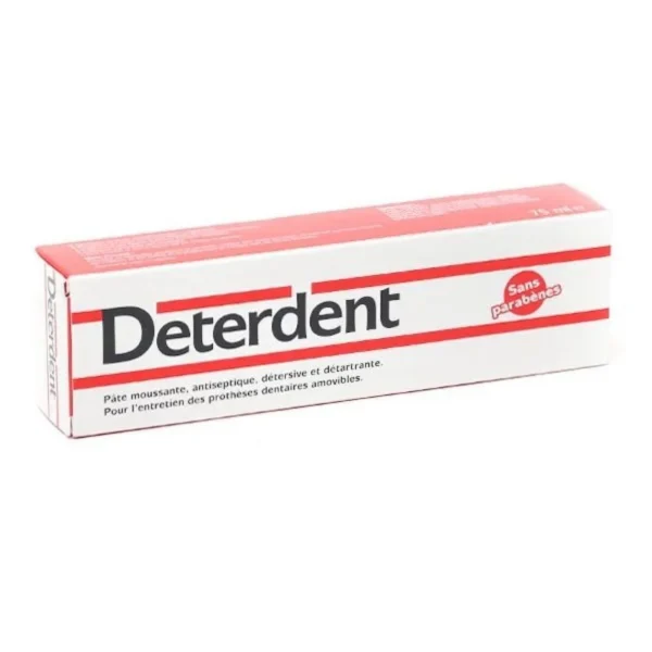 Dentoria Déterdent Pâte Moussante Nettoyante pour Prothèses Dentaires Amovibles 75 ml