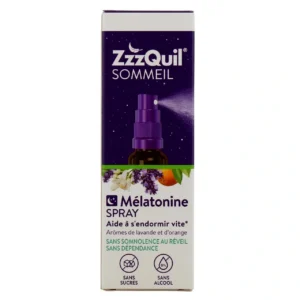 ZzzQuil Sommeil Spray, complément alimentaire à la mélatonine, permet un dosage flexible et une action plus rapide, arôme de lavande et d’oranges, sans sucres, sans alcool, végan, 30 ml - Image 1