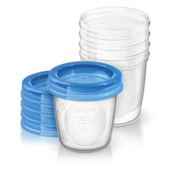 Philips Avent Pots de Conservation Lait Maternel 180 ml Lot de 5