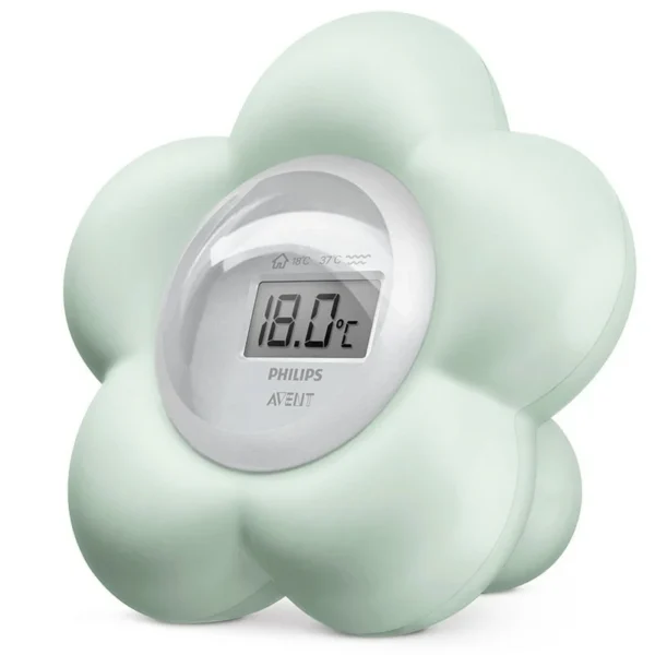 Philips Avent Thermomètre Numérique Chambre et Bain Fleur Vert