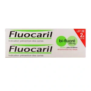 Fluocaril Bi-Fluoré Pâte Dentifrice 250 mg 2x125ml