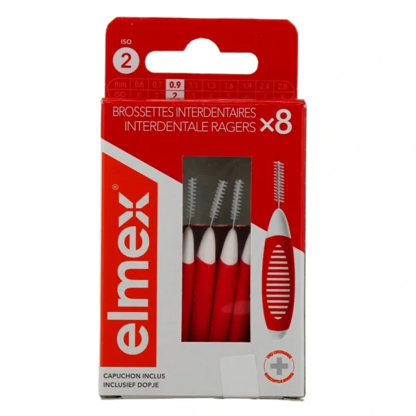 8 Brossettes Interdentaires - Taille : 0,9 mm