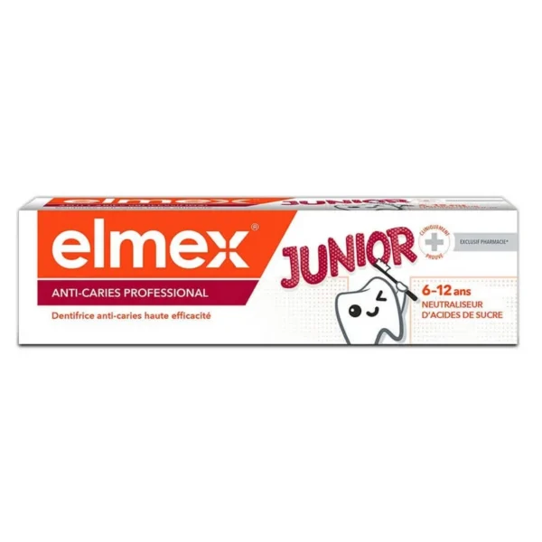 Elmex Junior Anti-Caries Professional Pâte Dentifrice Enfants 6-12 Ans 75 ml